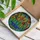 Cacti Succulents Tiffany Stained Glass Mosaic Art - Blooming Jewel Tone Floral Decor Stained Glass Suncatcher - 3