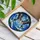 Two Barn Swallows Embrace Stained Glass Mosaic Artwork - Tiffany Jewel Tones Sky & Foliage Stained Glass Suncatcher - 3
