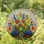 Tiffany Stained Glass Garden Flowers - Assorted Blooming Florals with Cracked Glass Mosaic Stained Glass Suncatcher - 2