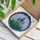 Blue Delphinium Hyacinth Stained Glass Mosaic - Tiffany Style Floral Window Decor Stained Glass Suncatcher - 3