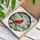 Red Cardinal Bird Stained Glass Suncatcher - Tiffany Art with Magnolia Blossoms & Buds - 3