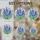 Vibrant Blue Wildflowers Green Foliage Tiffany Stained Glass Mosaic Art Luminous Jewel Tones Stained Glass Suncatcher - 4