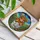 Highland Cow in Bucket 'ARE YOU POOPING?' Stained Glass Mosaic Hills Sky Wildflowers Stained Glass Suncatcher - 3