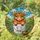 Highland Cow in Bucket 'ARE YOU POOPING?' Stained Glass Mosaic Hills Sky Wildflowers Stained Glass Suncatcher - 2