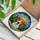 Tri-Color Beagle Dog Stained Glass Evergreen Trees Hills Sun Tiffany Style Stained Glass Suncatcher - 3