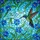 Iridescent Hummingbird Tiffany Stained Glass - Blue Flowers, Aqua Sky Mosaic Art Stained Glass Suncatcher - 5