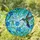 Iridescent Hummingbird Tiffany Stained Glass - Blue Flowers, Aqua Sky Mosaic Art Stained Glass Suncatcher - 2
