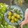 Tiffany Style Lemon Blossoms Green Leaves Sky Mosaic Stained Glass Window Art Decor Stained Glass Suncatcher - 1