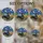 Black Tan Dachshund Dog Stained Glass Wildflowers Night Sky - Van Gogh Inspired Scene Stained Glass Suncatcher - 4