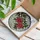 Pomegranates Berries Stained Glass Mosaic - Tiffany Style Emerald Ruby Jewel Tone Art Stained Glass Suncatcher - 3