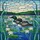 Loon & Juvenile Stained Glass Art with Water Lilies - Tiffany Style Mosaic Aquatic Scene Stained Glass Suncatcher - 5