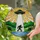 UFO Bigfoot Abduction Tiffany Stained Glass - Detailed Mountain Lake Forest Art Stained Glass Suncatcher - 1
