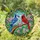 Blue Jay Cardinal Birds Branch Floral Stained Glass Art Tiffany Jewel Tones Stained Glass Suncatcher - 2