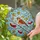 Intricate Stained Glass Bird Red Berries Snow Branch Winter Sky Mosaic Tiffany Style Stained Glass Suncatcher - 1