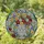 Stained Glass Floral Bouquet Vase - Bellflowers Lilies Daisies Jewel Tone Mosaic Art Stained Glass Suncatcher - 2