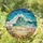 Crashing Ocean Waves Sandy Beach Seashells Art - Tiffany Style Glass Amelia 2026 Golden Swirls Stained Glass Suncatcher - 2