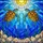 Mirrored Sea Turtles Radiant Sun Rays Ocean Waves - Seashell Underwater Scene Art Gift Stained Glass Suncatcher - 5