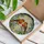 Detailed Songbirds Robins Affectionate Pose Tiffany Style Forget-Me-Not Flowers Luminous Mosaic Stained Glass Suncatcher - 3