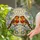 Detailed Songbirds Robins Affectionate Pose Tiffany Style Forget-Me-Not Flowers Luminous Mosaic Stained Glass Suncatcher - 1
