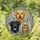 Golden Black Lab Tabby Cat Stained Glass Pet Lover Gift - Floral Butterfly Tiffany Decor Stained Glass Suncatcher - 2