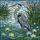 Great Blue Heron Stained Glass Wetland Mosaic - Water Lily Aquatic Jewel Tone Art Stained Glass Suncatcher - 5