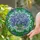 Forget-Me-Not Flowers Bouquet Stained Glass Art Tiffany Style Jewel Tones Floral Decor Stained Glass Suncatcher - 1