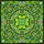 Tiffany Green Stained Glass Jewel Tone Four-Leaf Clover Mandala Leaf Mosaic Art Stained Glass Suncatcher - 5