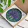 Lupine Flowers Bouquet Mason Jar Tiffany Glass Style - Detailed Jewel Tone Mosaic Art Stained Glass Suncatcher - 3