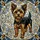 Yorkshire Terrier Dog Stained Glass Mosaic - Tiffany Style Jewel Tones Gift for Dog Owners Stained Glass Suncatcher - 5