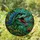 Roaring T-Rex Dinosaur Stained Glass Tiffany Style Jungle Art - Detailed Prehistoric Scene Stained Glass Suncatcher - 2
