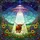 Highland Cow UFO Abduction Flying Saucer Stained Glass Starry Night Wildflower Hills Stained Glass Suncatcher - 5