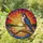 Peregrine Falcon Tiffany Stained Glass Sunset Mosaic Radiant Jewel Tones Gnarled Branch Waterscape Stained Glass Suncatcher - 2