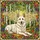 White German Shepherd Wildflowers Birch Forest - Colorful Tiffany Stained Glass Dog Art Stained Glass Suncatcher - 5