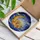 Sleeping Golden Retriever Dog Crescent Moon Tiffany Style Night Sky Pet Lover Gift Stained Glass Suncatcher - 3