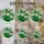 Blooming White Daisy Flowers Yellow Centers Green Leaves - Tiffany Stained Glass Mosaic Art Stained Glass Suncatcher - 4