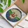 Texas Longhorn Steer Bluebonnet Flowers Stained Glass Mosaic Art with Sunburst Sky Stained Glass Suncatcher - 3