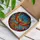 Majestic Phoenix Stained Glass Tiffany Art - Circular Flame Feather Mosaic Radiant Jewel Tones Stained Glass Suncatcher - 3