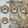 Fawn Pug Dog with Expressive Dark Eyes & Pink Tongue Tiffany Glass Floral Mosaic Stained Glass Suncatcher - 4