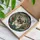 Fawn Pug Dog with Expressive Dark Eyes & Pink Tongue Tiffany Glass Floral Mosaic Stained Glass Suncatcher - 3