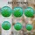 Tiffany Style Stained Glass Fern Fronds - Emerald Green Aqua Blue Organic Mosaic Stained Glass Suncatcher - 4