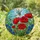 Red Poppy Dragonfly Stained Glass Tiffany Style Blue Cornflower Mosaic Field Art Stained Glass Suncatcher - 2