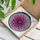 Intricate Dahlia Flower Stained Glass Suncatcher - Jewel Tone Mosaic Garden Decor - 3