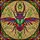 Majestic Stag Beetle Stained Glass Mosaic - Iridescent Geometric Jewel Tone Intricate Art Stained Glass Suncatcher - 5