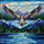 Majestic Osprey Soaring, Mountain Lake Landscape Stained Glass Nature Wildlife Art Stained Glass Suncatcher - 5