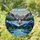 Majestic Osprey Soaring, Mountain Lake Landscape Stained Glass Nature Wildlife Art Stained Glass Suncatcher - 2
