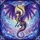 Majestic Fantasy Dragon Stained Glass Tiffany Style Faceted Scales Celestial Art Stained Glass Suncatcher - 5