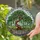 Weeping Bonsai Tree Tiffany Stained Glass with Moss Pot & Sky Hills - Garden Art Decor Stained Glass Suncatcher - 1