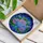 Vibrant Hydrangea Stained Glass Tiffany Art Floral Mosaic Swirling Jewel Tone Pattern Stained Glass Suncatcher - 3