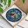 Red Cardinal Couple Jewel Tone Stained Glass Heart Frame - Anniversary Love Gift Stained Glass Suncatcher - 3