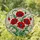 Highly Detailed Red Poppy Flowers Stained Glass Mosaic - Tiffany Style Intricate Jewel Tones Stained Glass Suncatcher - 2